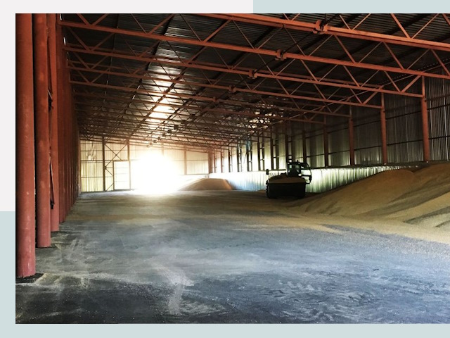 Строительство зернохранилищ в Красноуфимске