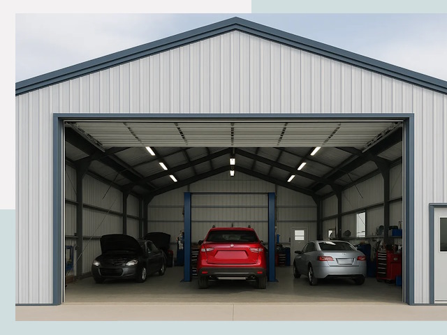 Ангары из сэндвич панелей от 609 руб. в Красноуфимск