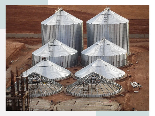 Строительство зерновых силосов в Красноуфимске