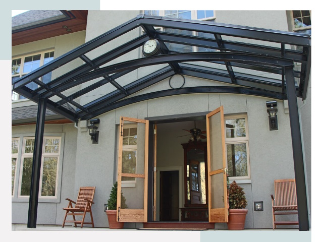 Козырьки металлические в Красноуфимске