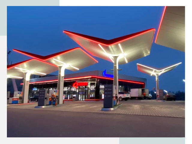 Навесы для АЗС в Красноуфимске