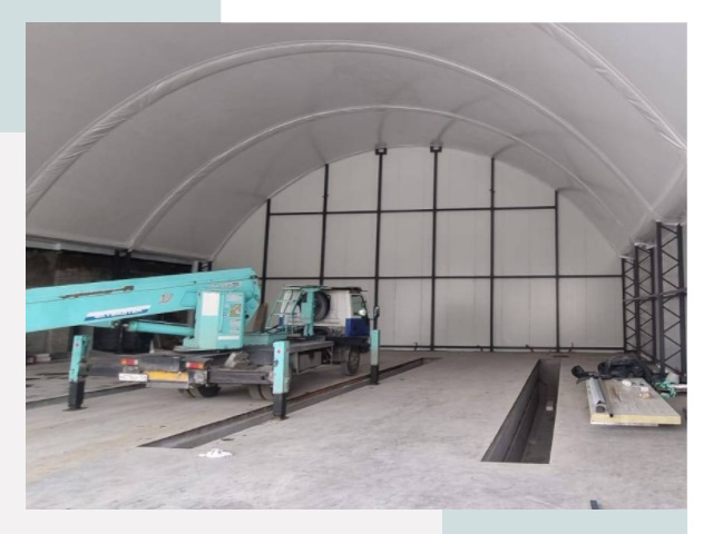 Внутреннее оснащение ангаров в Красноуфимске