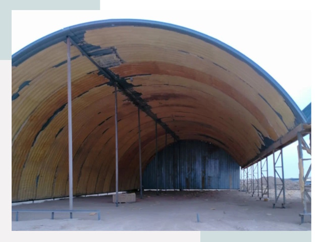 Реконструкция ангаров в Красноуфимске