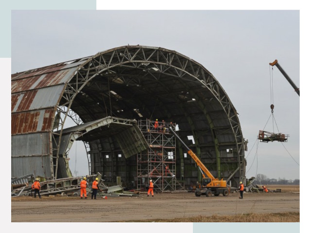 Демонтаж ангаров в Красноуфимске